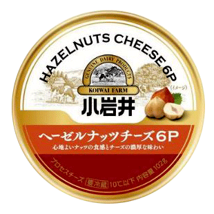 KOIWAI　小岩井乳業　小岩井ヘーゼルナッツチーズ6P