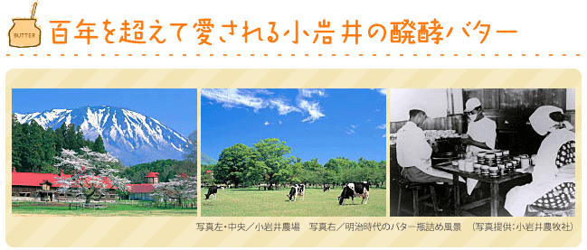 百年を超えて愛される小岩井の醗酵バター